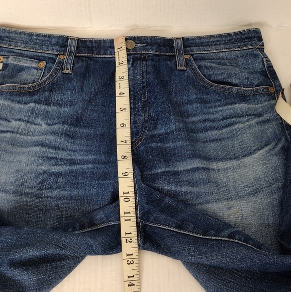 AG Adriano Goldschmied The Isabelle Denim High Rise Straight Crop Jeans Size 31R - Picture 11 of 16
